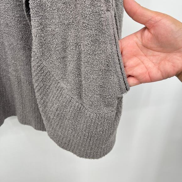 Barefoot Dreams Cozychic Lite Cocoon Open Cardigan Light Mauve Women's M Pockets - Picture 5 of 7